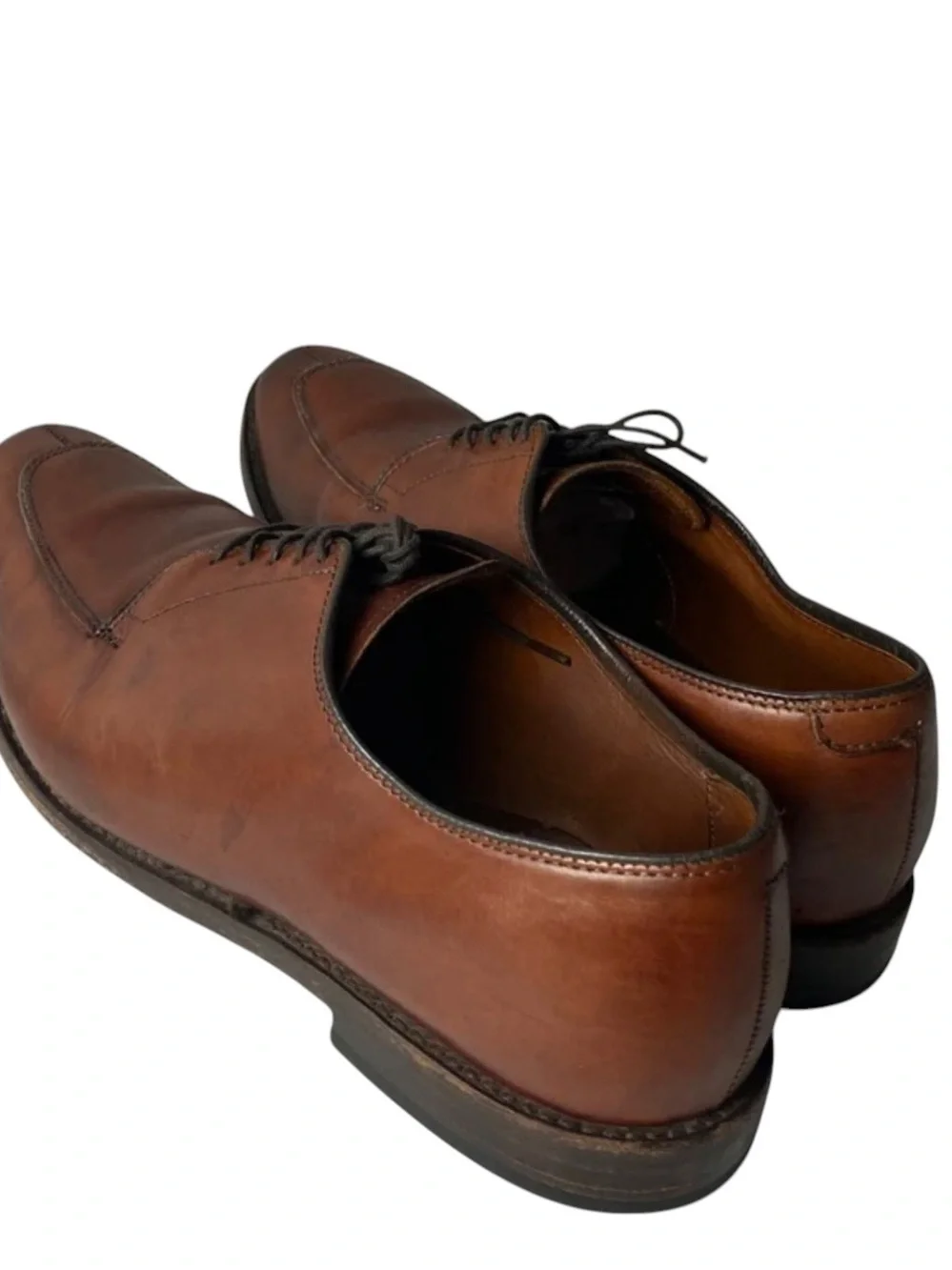 Allen Edmonds Delray Split Toe Brown Dress Oxford Shoes size 10.5D